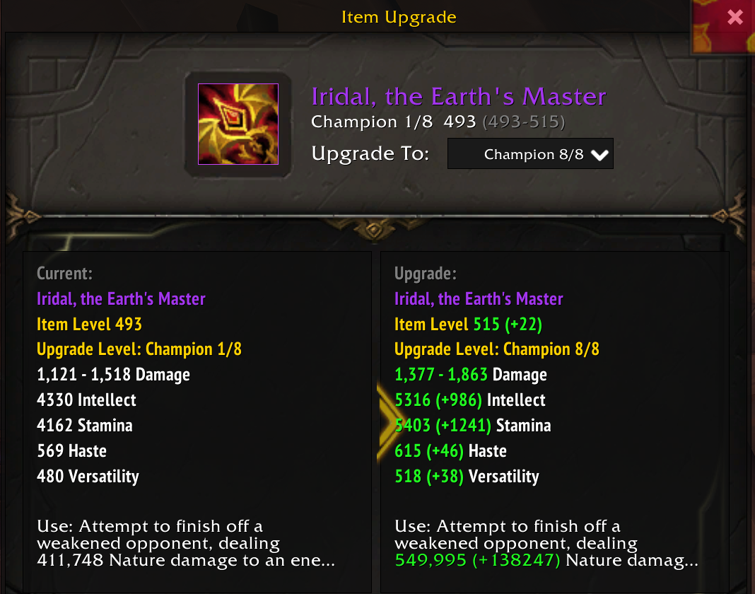 (FIXED) Mythic 0 Dawn of the Infinites Bosses Drop 493 Champion Gear ...