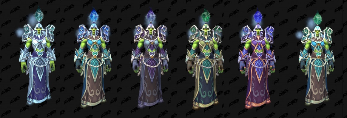 War Within Season 1 Shaman Tier Set Model Preview - Waterbending in ...