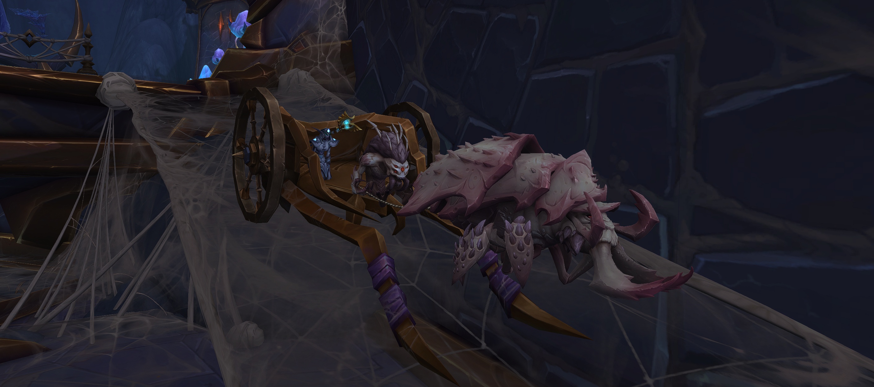 A Ride Among Bugs - High Hollows Carriage in Nerub'ar