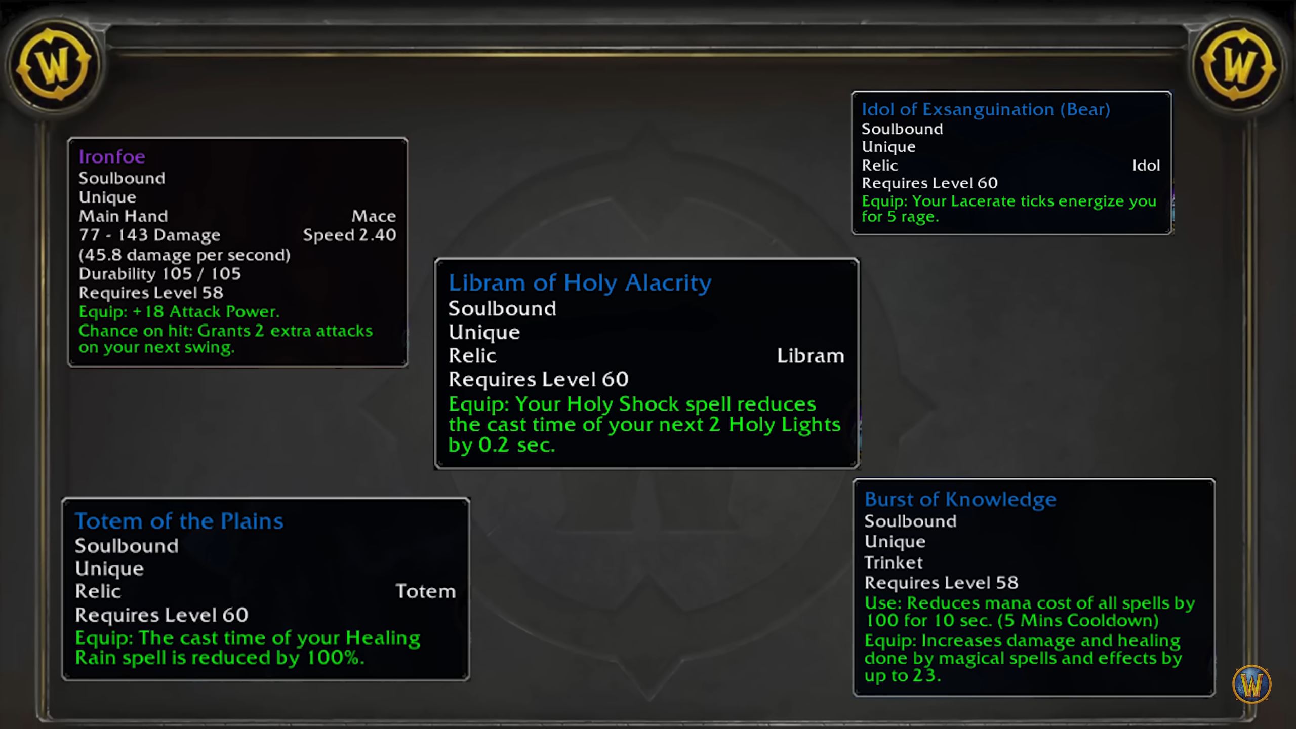 12 neue Endgame-Relikte in Saison der Entdeckungen Phase 4 - Wowhead News