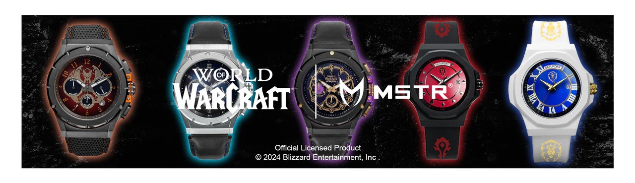 MSTR x Warcraft 20th Anniversary Watch Collaboration - Xal'atath, Lich King, Deathwing & More