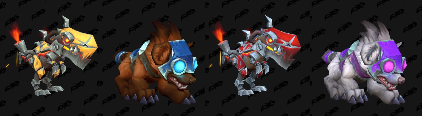 New Battle Pet Models in Patch 11.1 - Baby Mecha Devilsaurs, Baby Hyenas