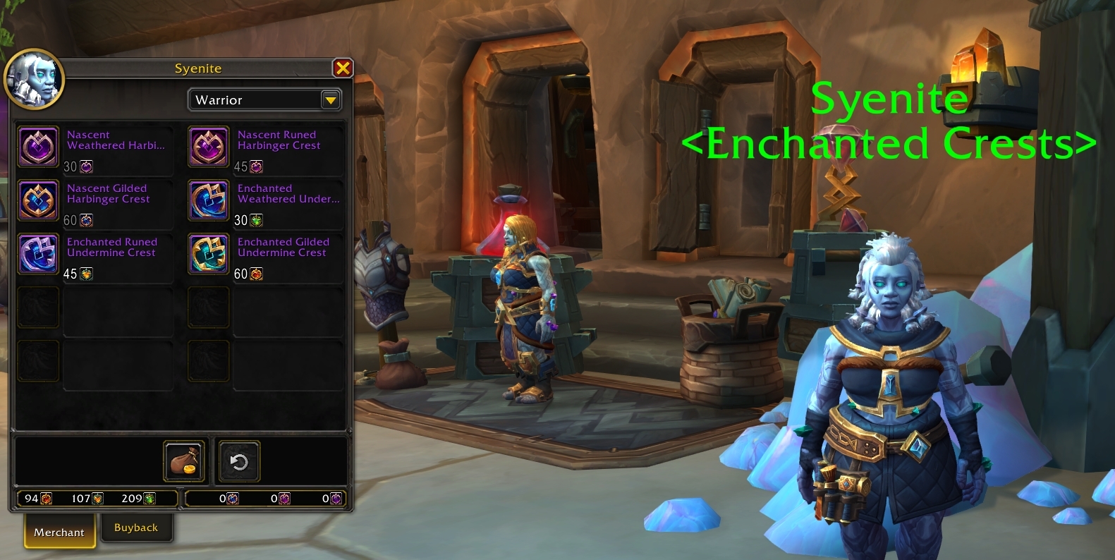 Enchanted Crests Have Moved to a New Vendor in Dornogal Actualités Wowhead