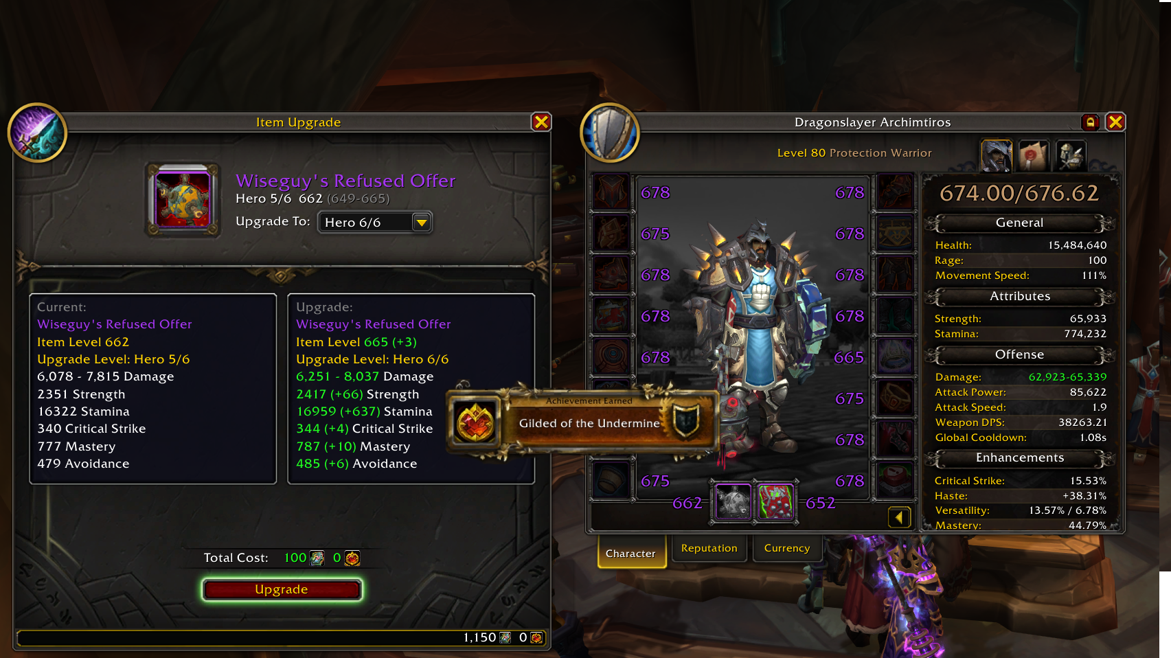 Swapping Weapons to Trigger the Bugged Gilded of the Undermine Achievement