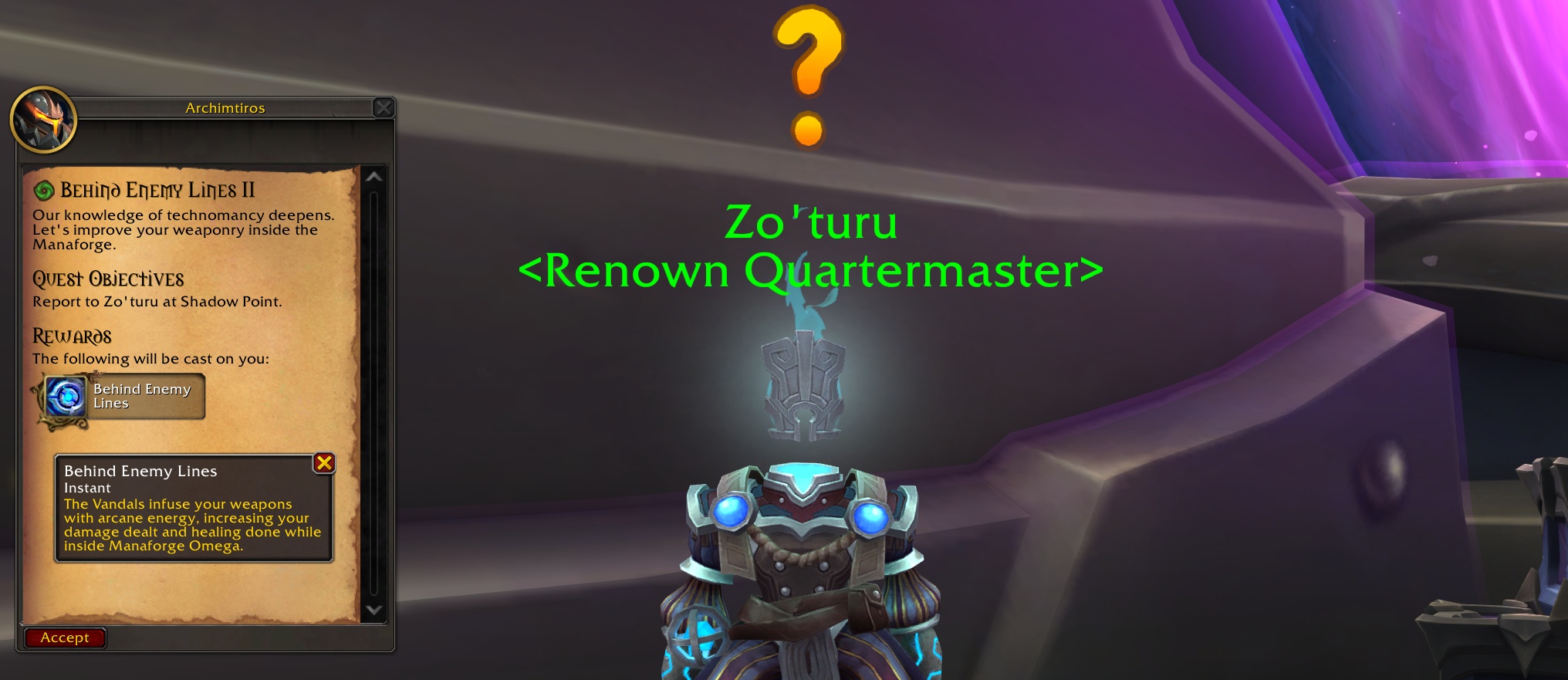 Manaforge Omega Raid Buff Increased to +6% Damage and Healing at Renown Rank 7