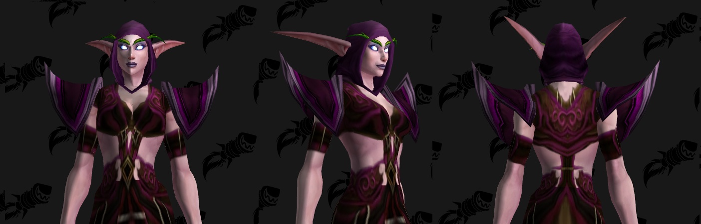 Transmog Twilight Cultist Robes and Matching Weapons in Midnight