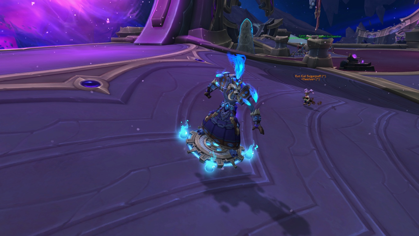 Xy Trustee's Gearglider Mount and Cartel Transmorpher Toy Discovered by WoW Secret Finders