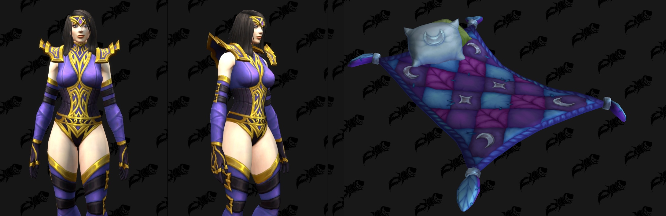 New Trading Post Additions in Midnight - Flying Quilts, Mageweave Sets, Kaldorei Weapons