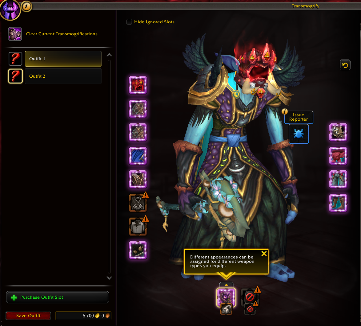It Costs Up to 5,700 Gold to Save a Full Set of Transmog to an Outfit Slot in Midnight