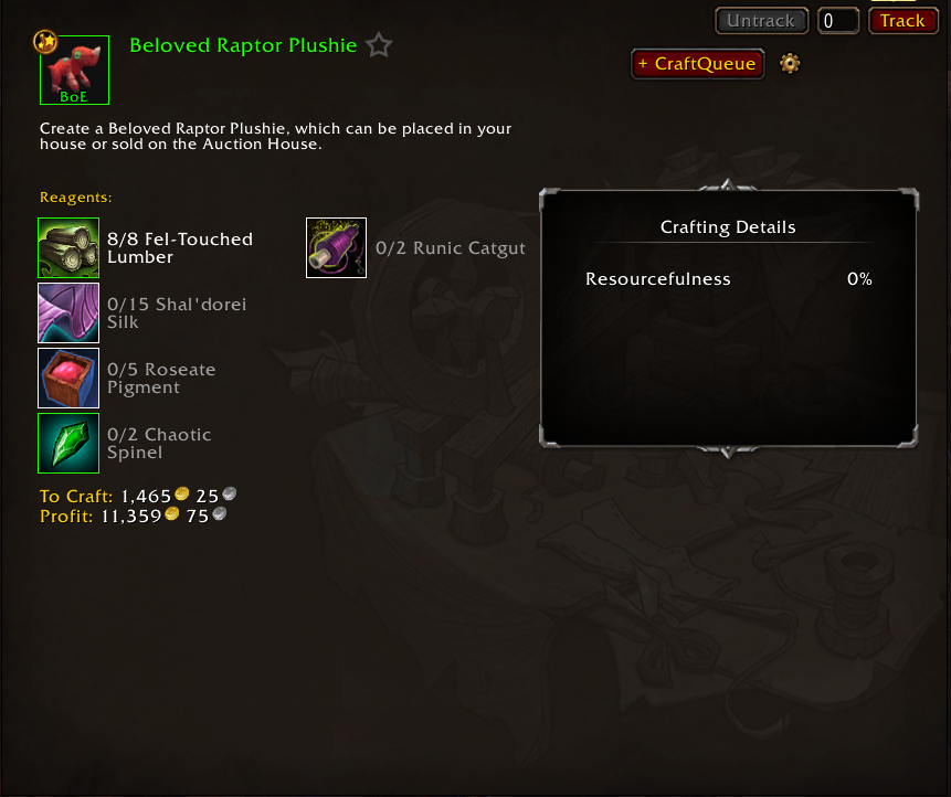 Make Quick Gold with Lumber for Player Housing Decor