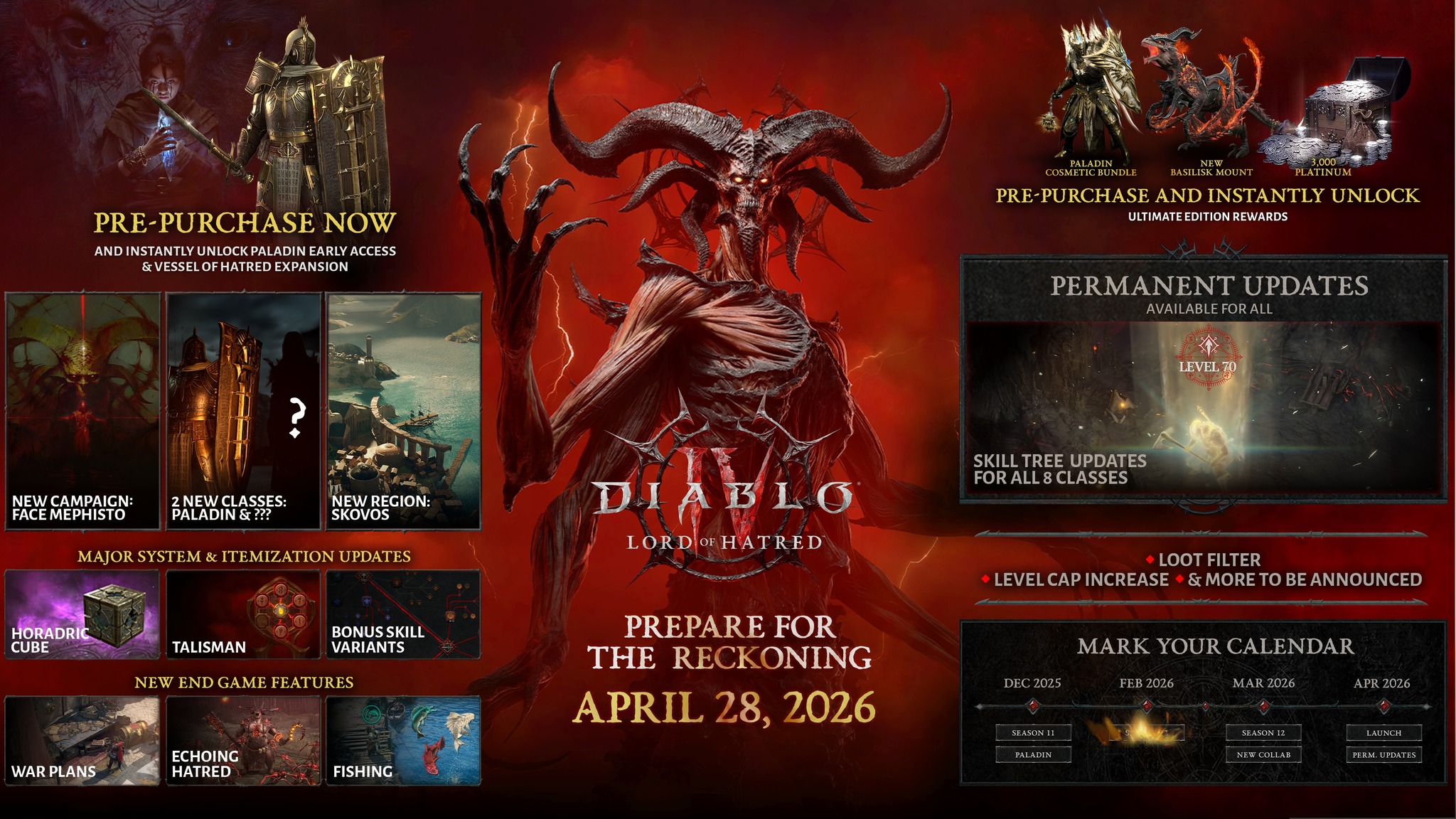 Blizzard Reveals Diablo 4 Lord of Hatred Details