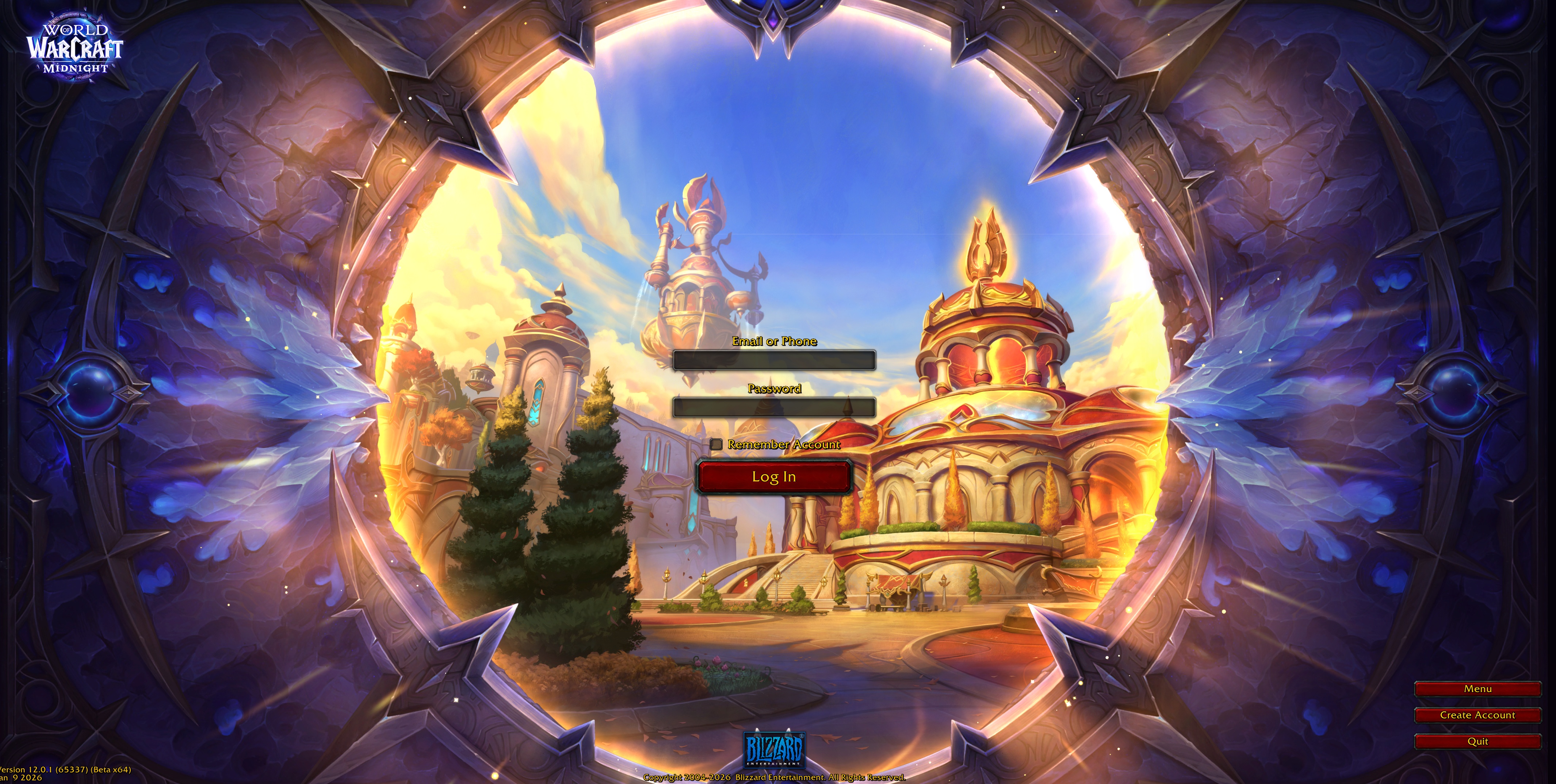 New Login Screen & Music Added in Latest Midnight Beta Build