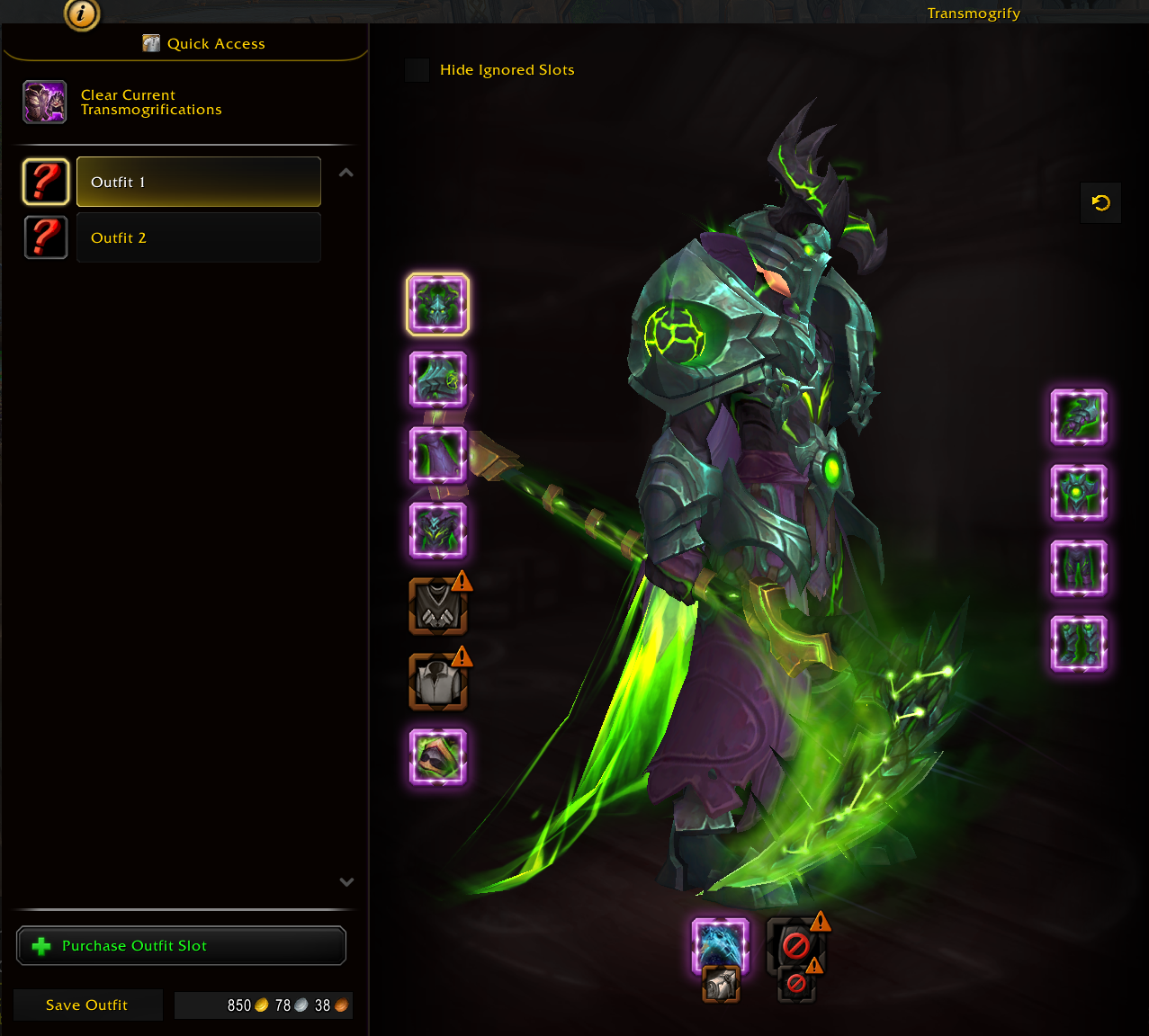 Transmog Costs Officially Nerfed - Hotfix Reduces Prices by 50%