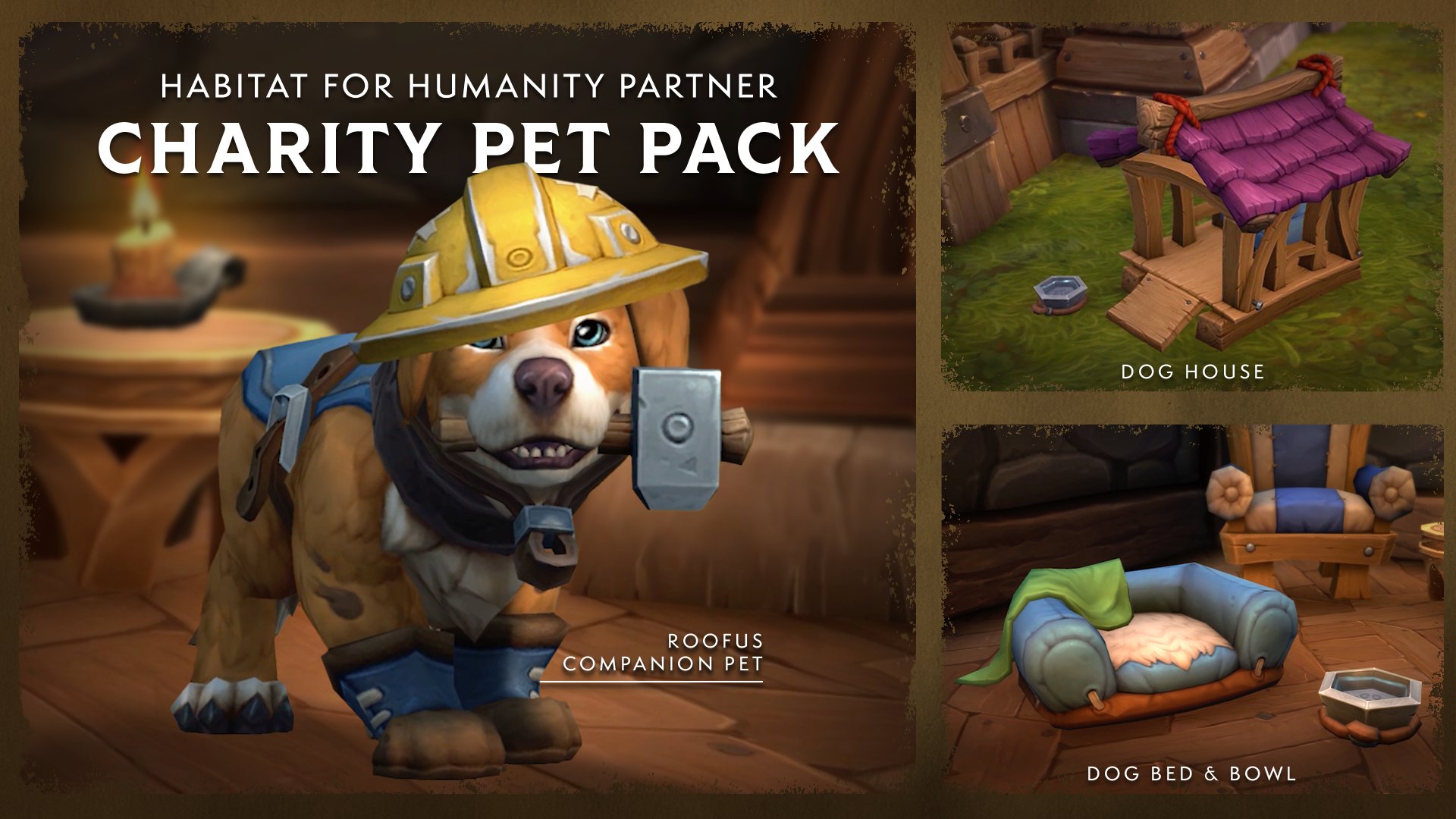 New Charity Pet Pack Supporting Habitat for Humanity - Roofus Pet and Decor