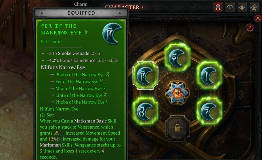 Set Bonuses Return to Diablo with Lord of Hatred Talisman and Charm System