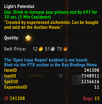 Overpowered Combat Potions Nerfed in Midnight