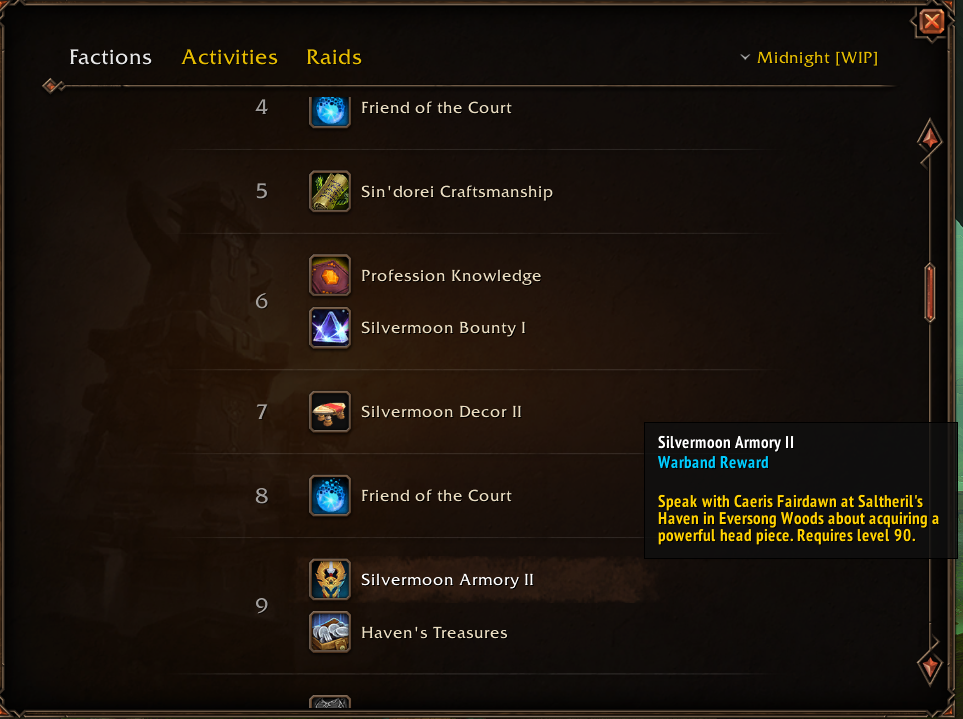 Get 4 Pieces of Champion Gear by Leveling Renown