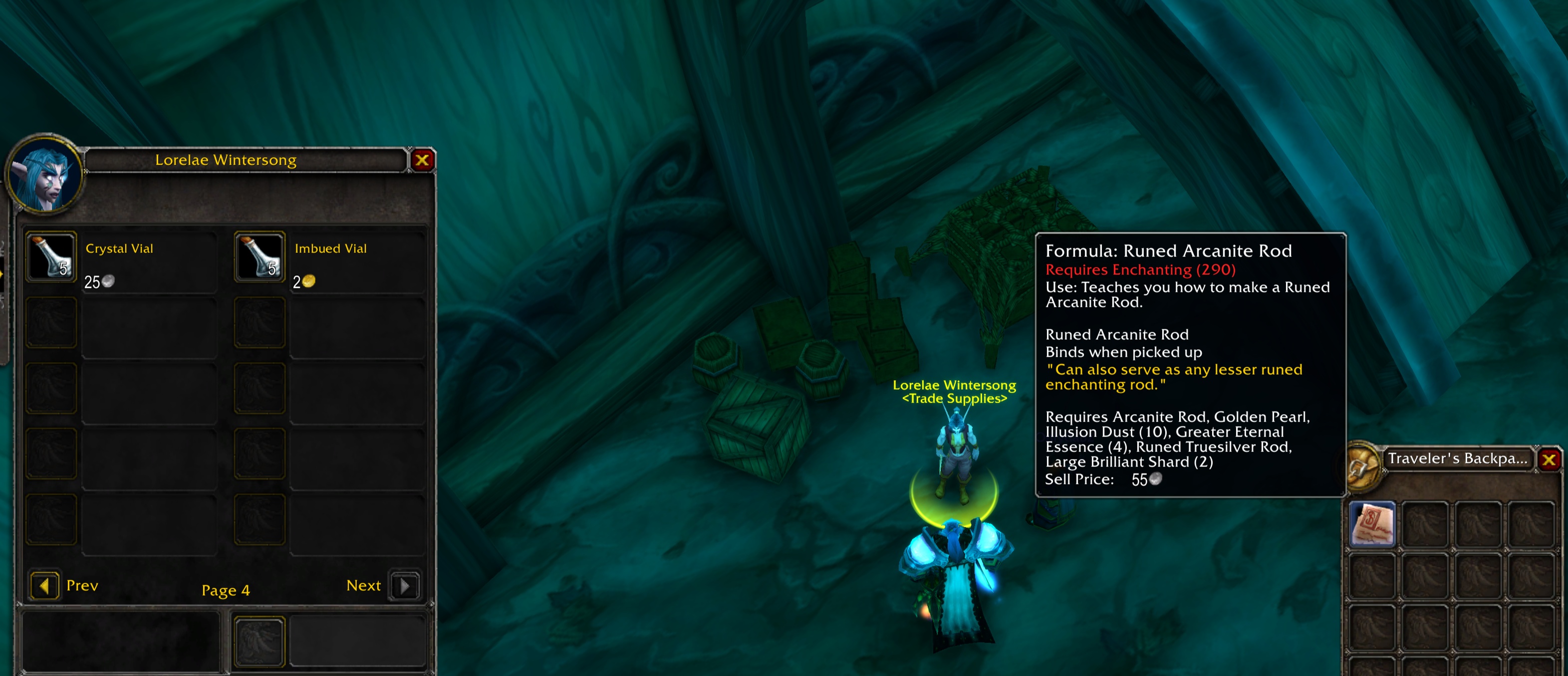 Blizzard Adds Hidden Aura to Runed Arcanite Rod Formula - The Burning Crusade Anniversary