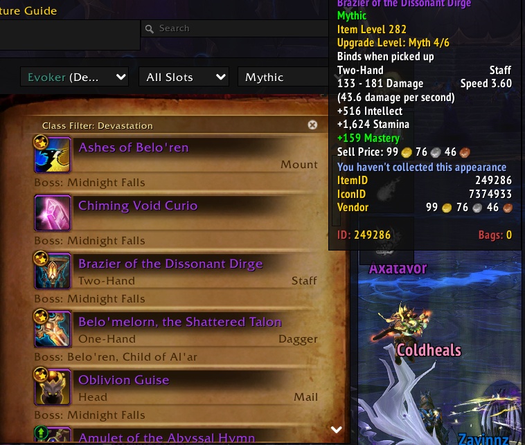 Belo'ren Loot Now Drops at a Higher Item Level