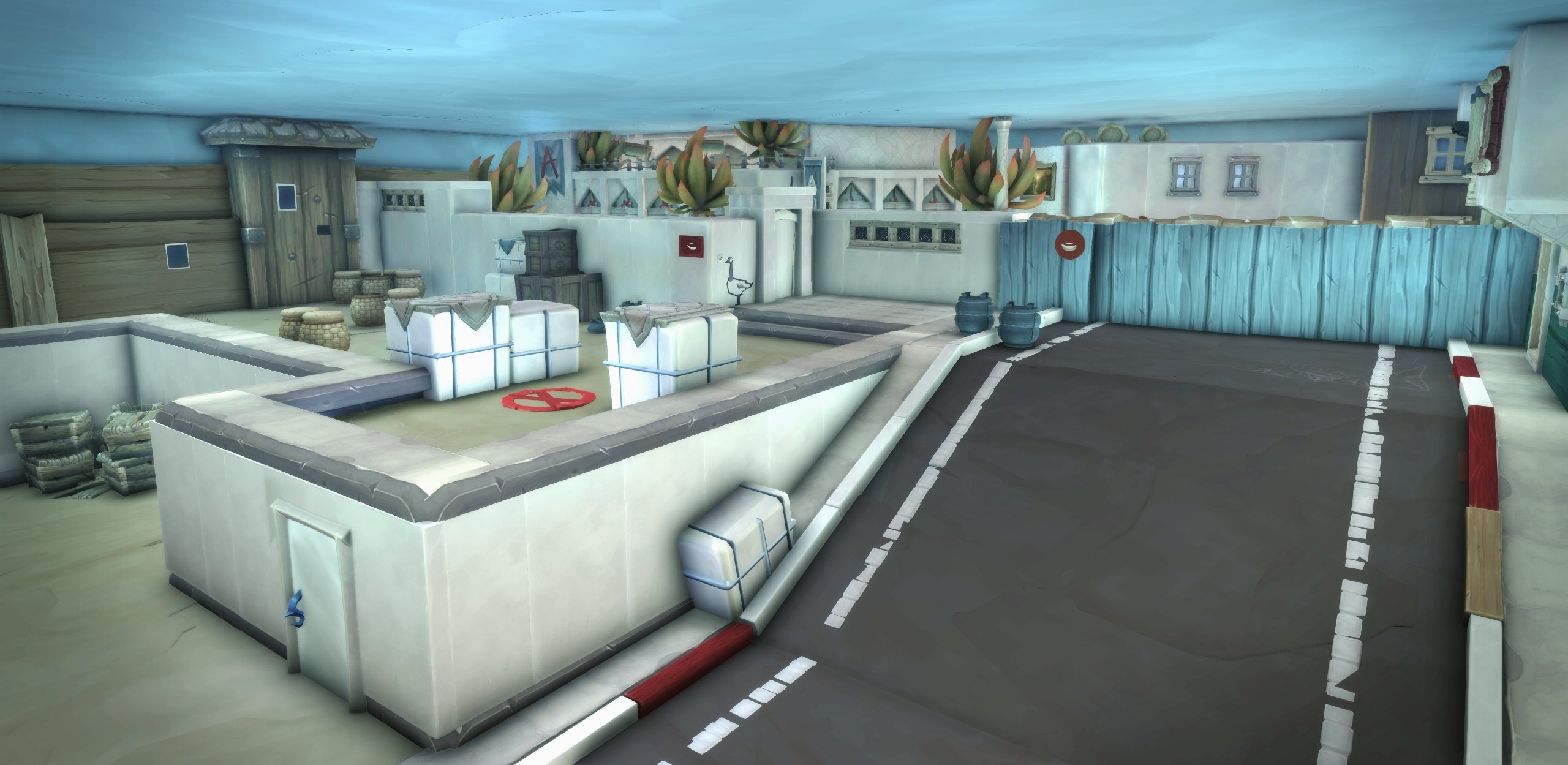 Recreating the Dust 2 Counter-Strike Map in Player Housing