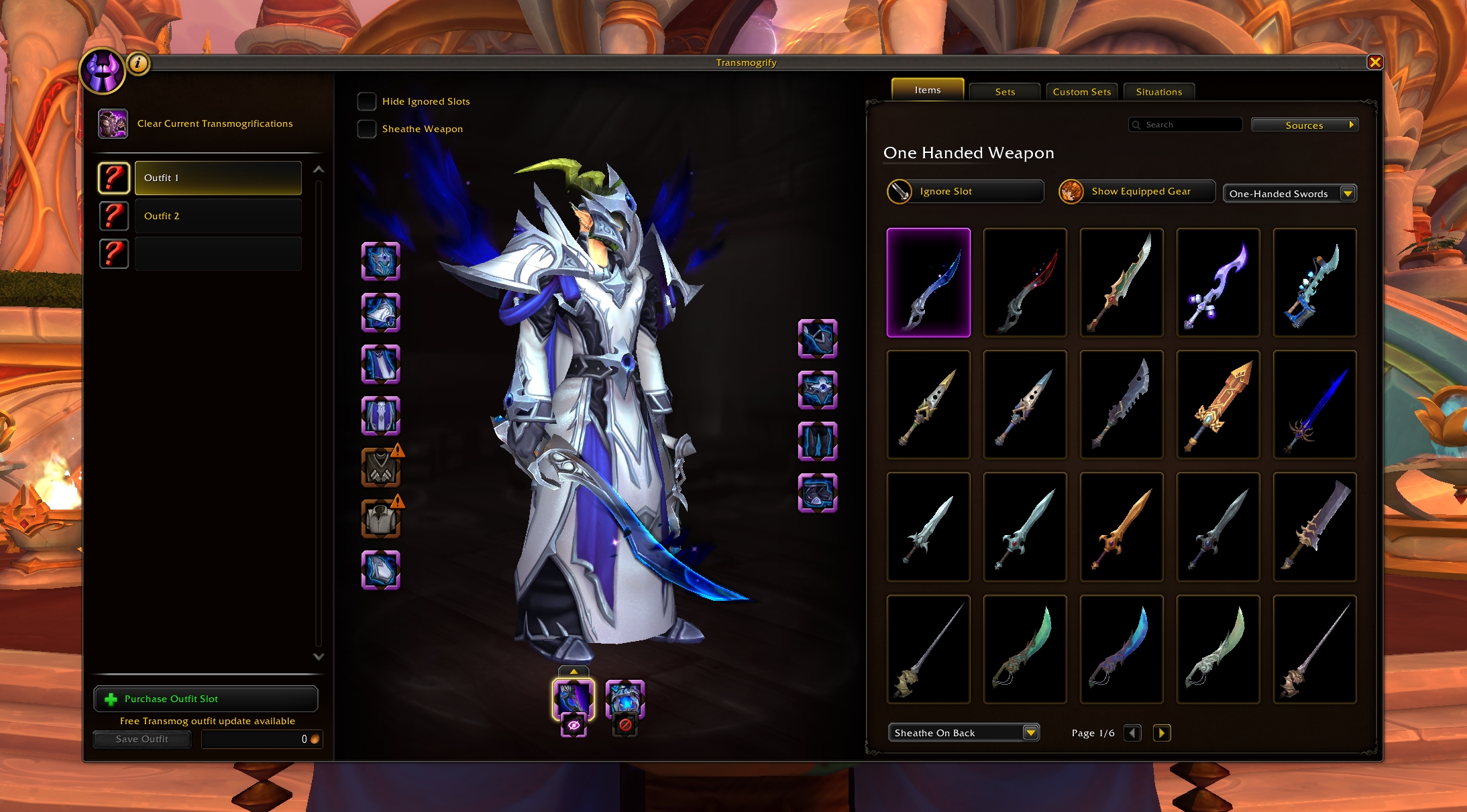 All Transmog Changes in Patch 12.0.5 - Weapon Sheathing, New Situations & Outfit Macros