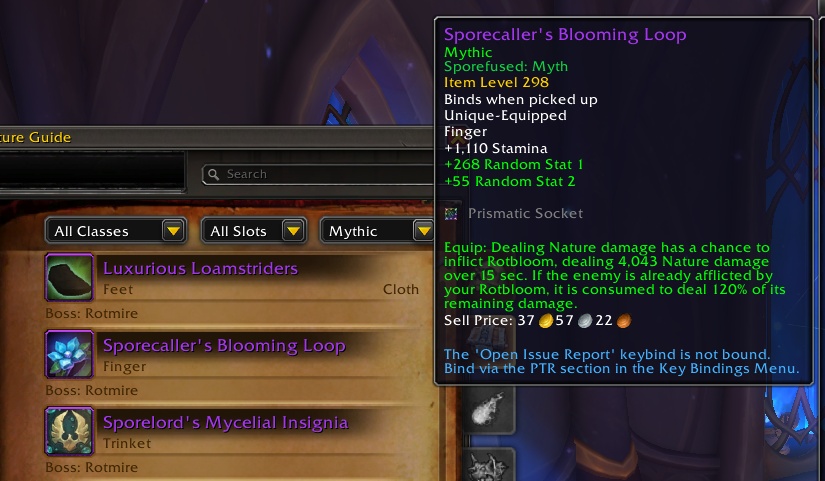 Sporefall Raid Loot
