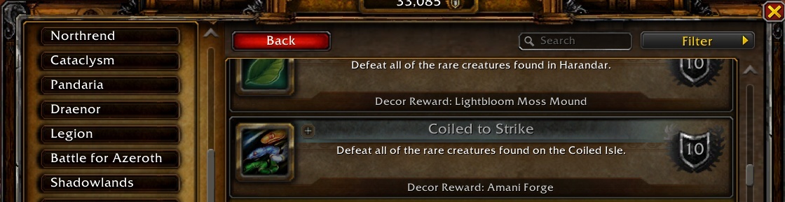 Achievement Panel Back Button Added in Patch 12.1