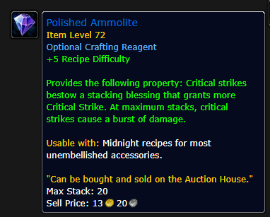 Embellishment and Potion Tuning on Patch 12.1 PTR