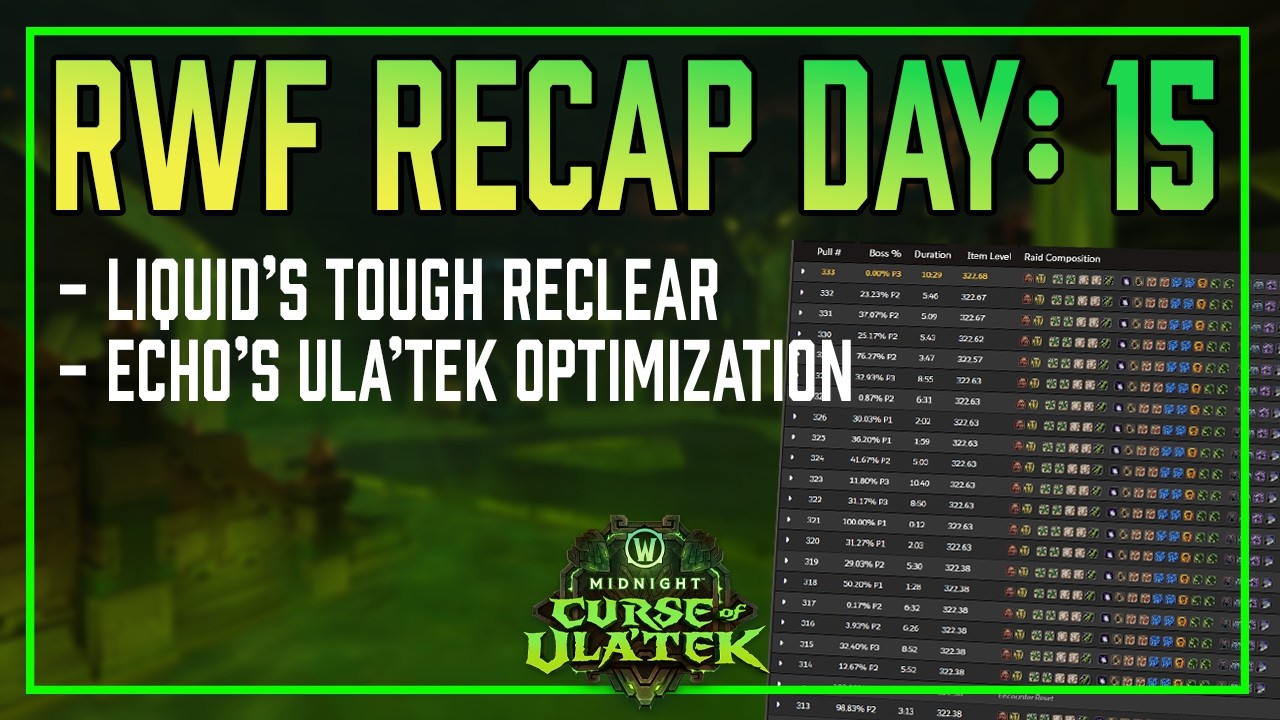 Venomous Abyss Race to World First Day 15 Recap: Reclear Day