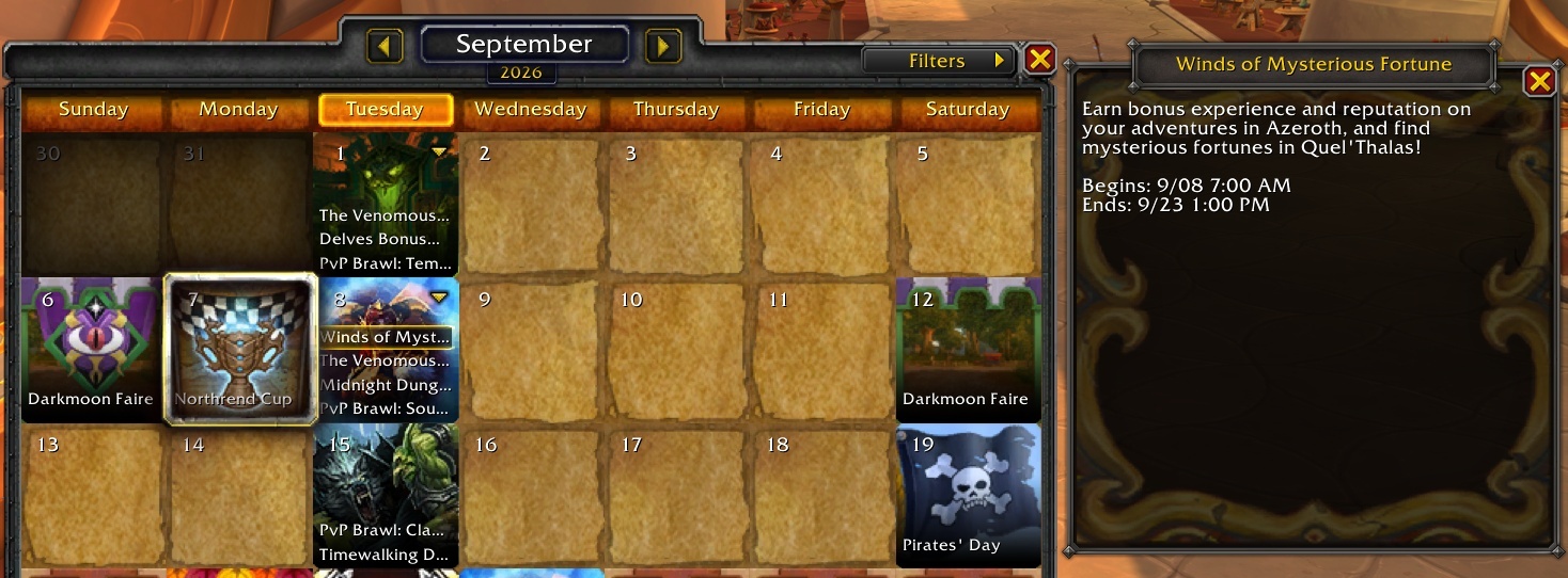 Could a Surprise Winds of Mysterious Fortune Event Begin Tomorrow?