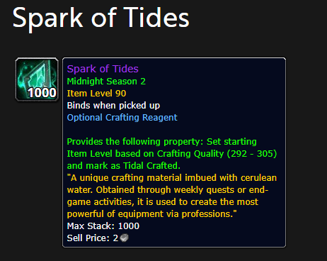 Spark of Tides Fix - Patch 12.1 Hotfixes for September 15th