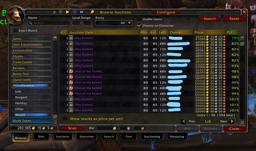 helpful addons for gold making wow