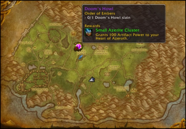 hinterlands from arathi highlands