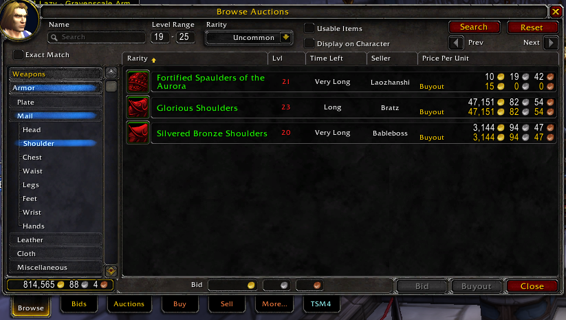 wow auction house addons