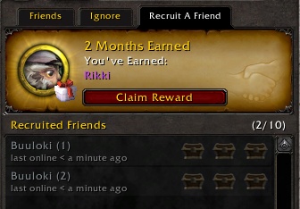 recruit a friend wow mounts