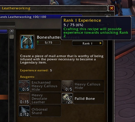 How To Craft Shadowlands Legendaries Base Item Costs Runecarver Upgrades Guides Wowhead