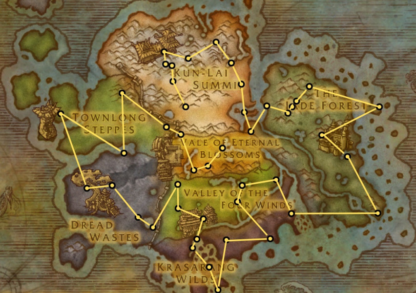 Гайд по репутации Хранители Истории в WoW MoP Classic 35 Маршрут хранителей истории