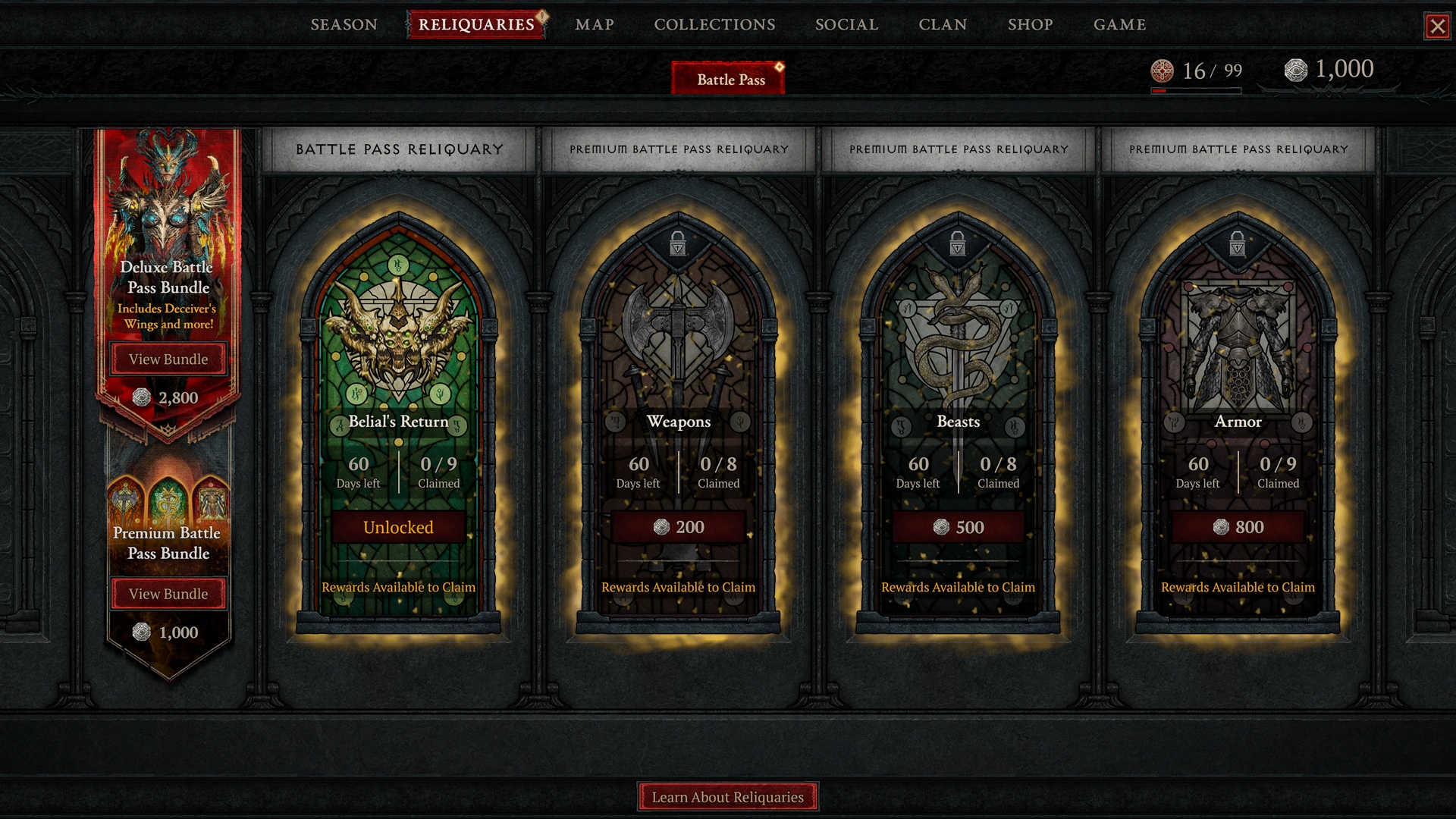 Season 10 Reliquary Battle Pass Guide - Reliquaries Explained - Diablo ...