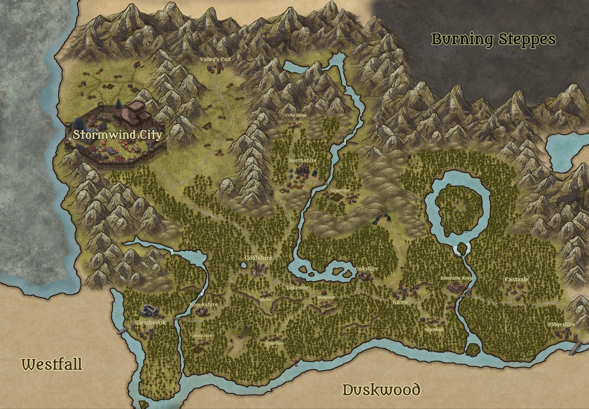 dungeon village maps