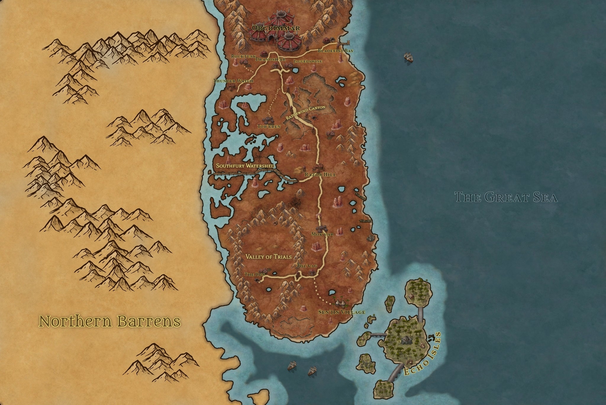 Amazing maps, World map, World of warcraft