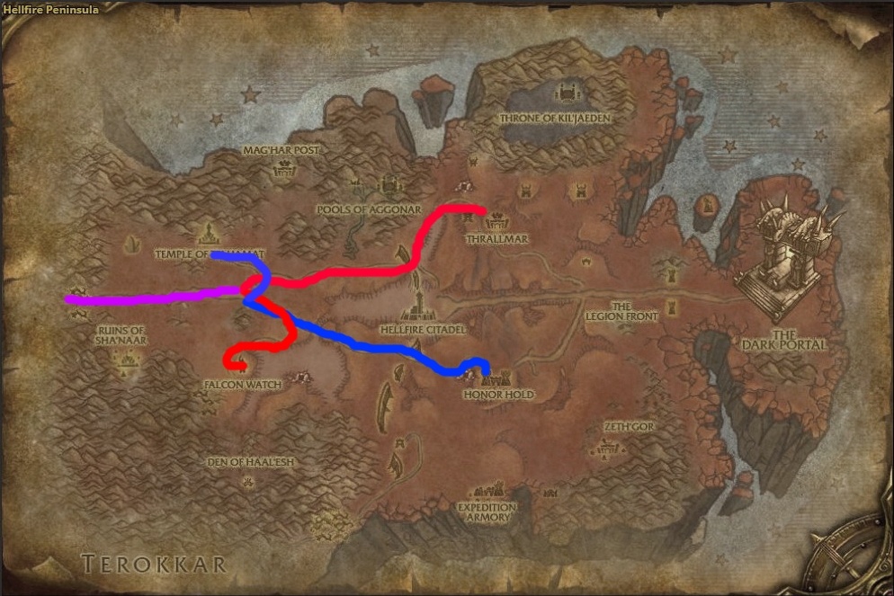 Map Of Shattrath City Wow