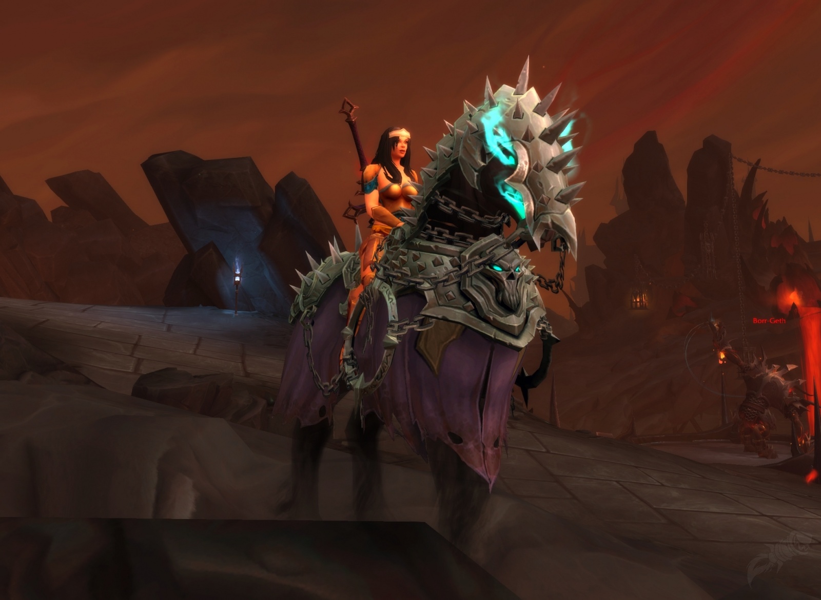 Soulbound Gloomcharger's Reins Mount from Ve'nari, Mysterious Gift