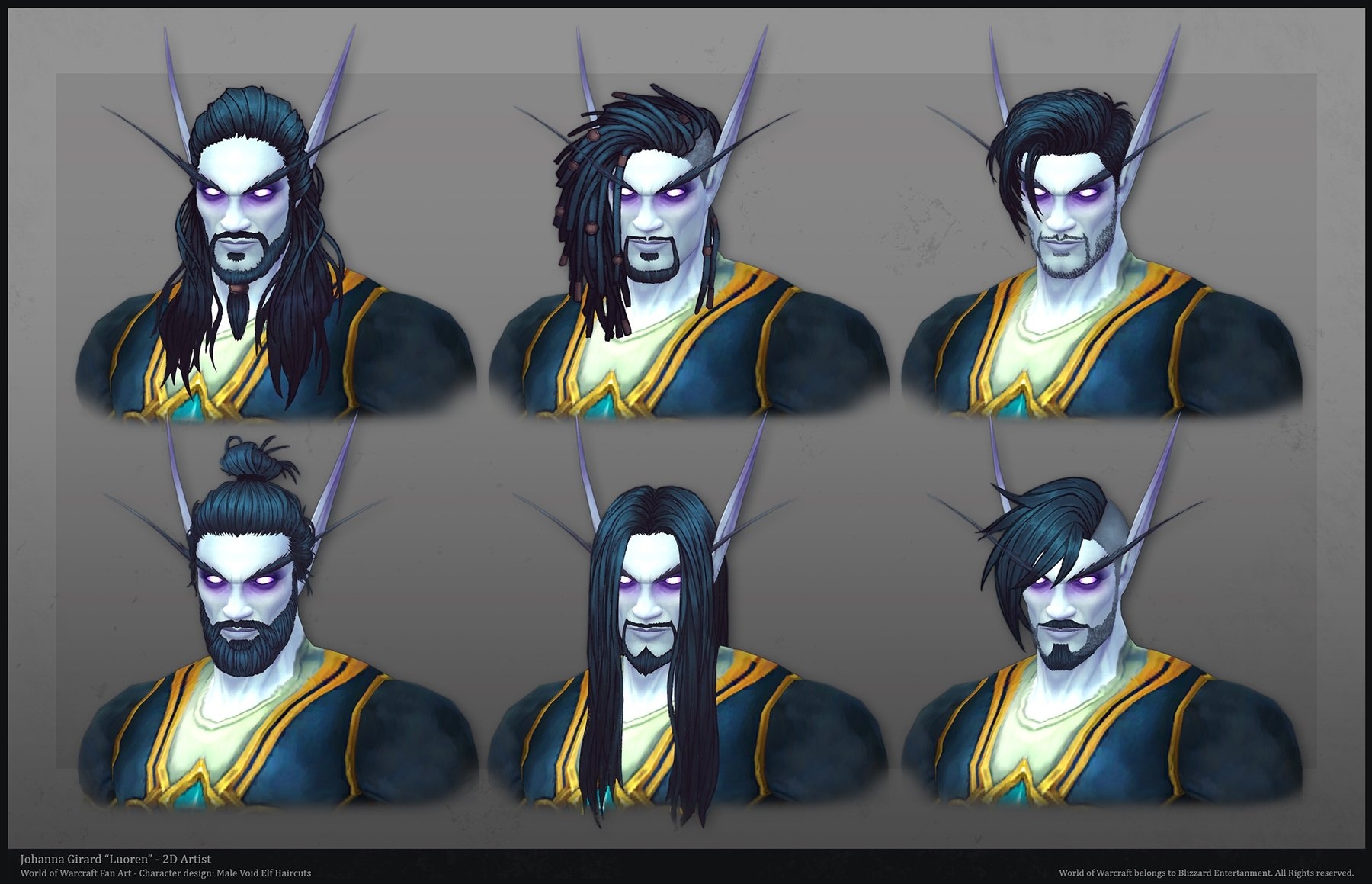 Female Night Elves are lacking long hairstyle options currently Could we  please have more long hairstyles The ones on the picture look pretty  amazing and could be used as an inspiration 