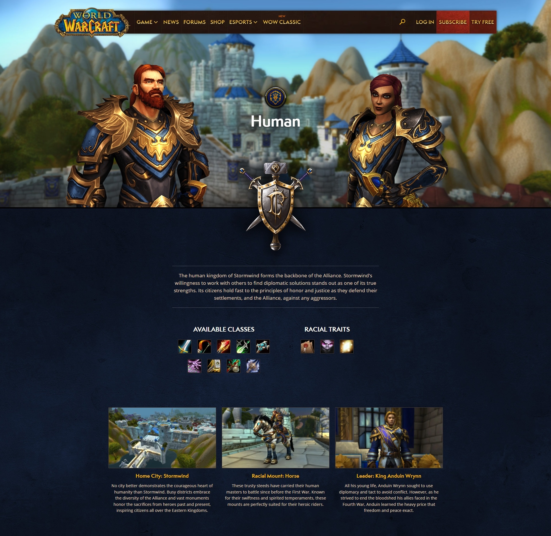 Updated Race Pages on the World of Warcraft Website - Новости Wowhead