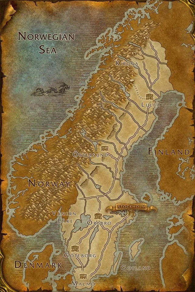 Amazing maps, World map, World of warcraft