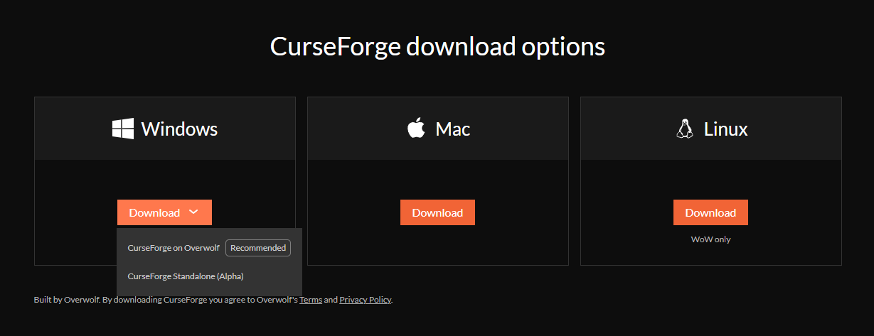 How to download at CurseForge