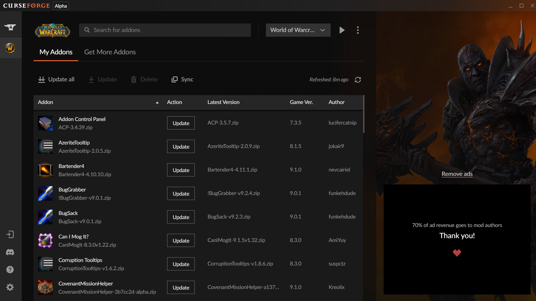 WowUp Launches New Addon Manager Supporting CurseForge Downloads