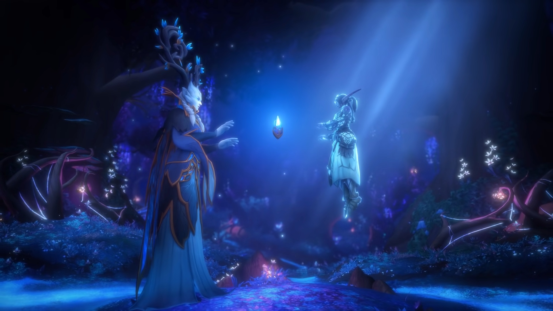 Наши души по ночам 2017. Тиранда синематик. Элуна и Королева зимы. Ночной народец. World of Warcraft арденвельд.