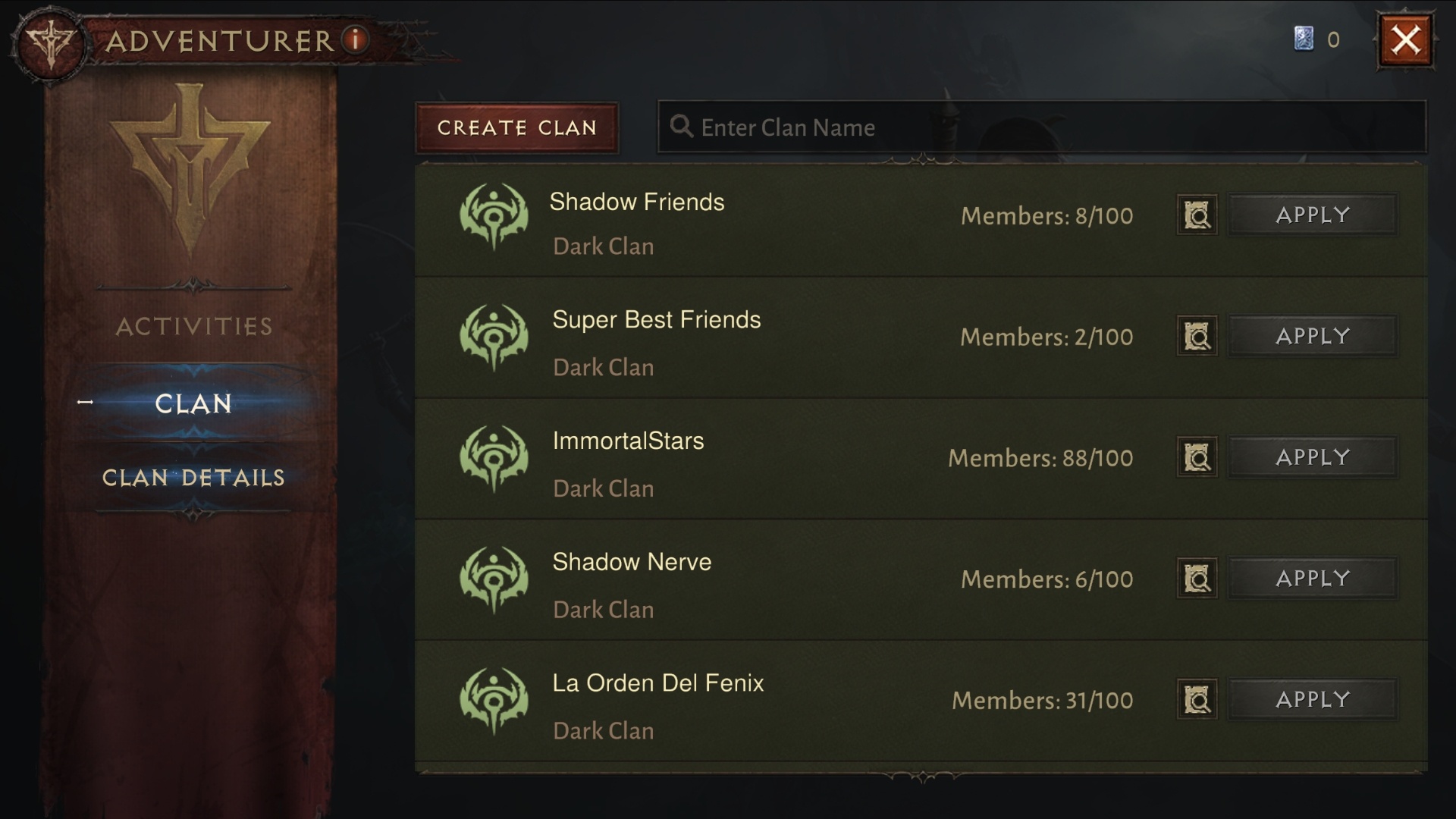 clan names list