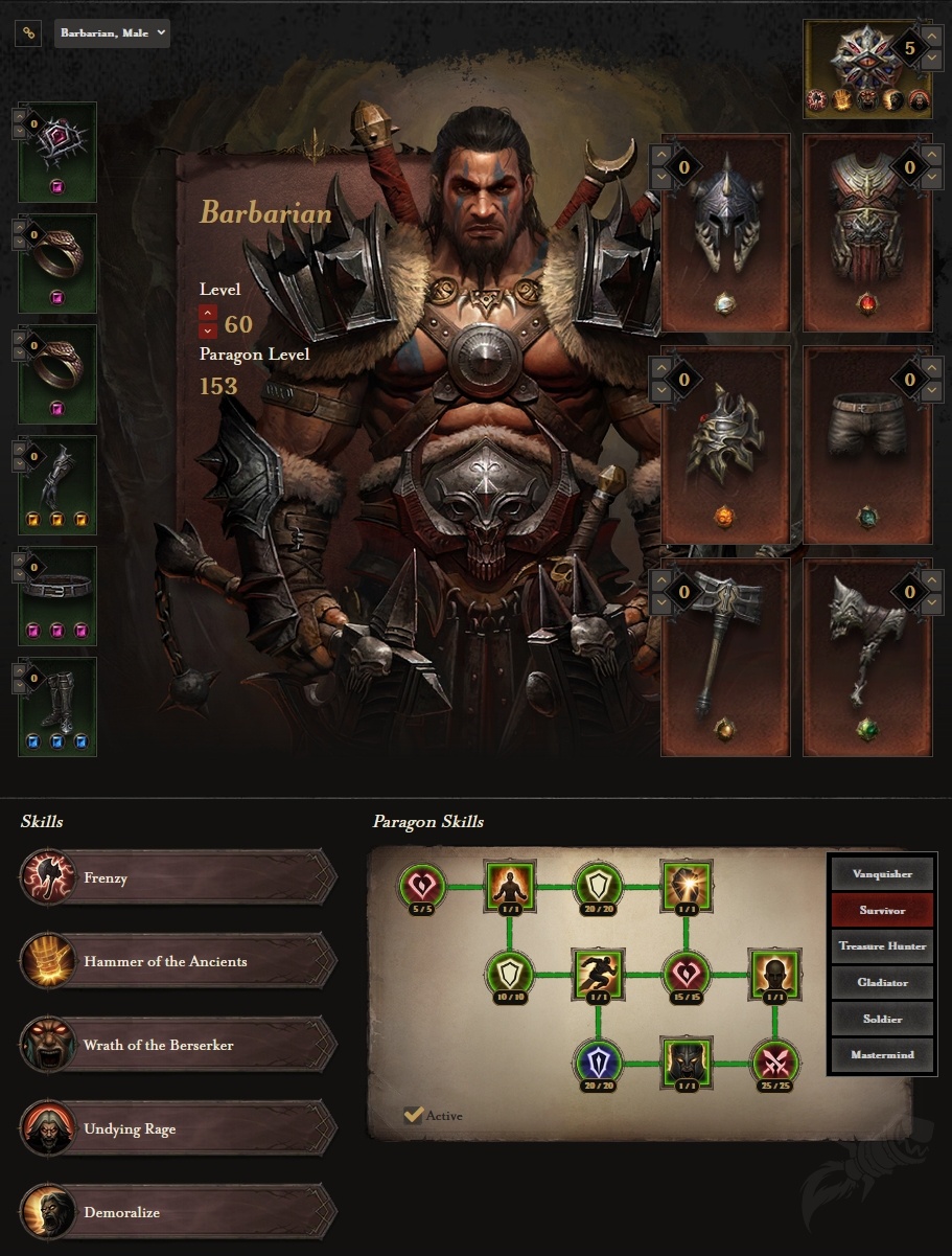 Berserk Hammer of the Ancients (HotA) Endgame Barbarian Build for